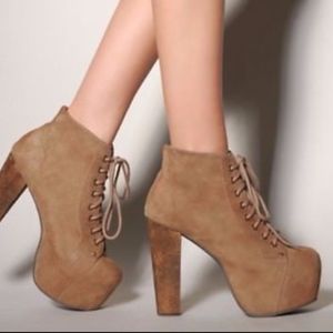 Jeffery Campbell’s Lita Ankle Bootie in brown